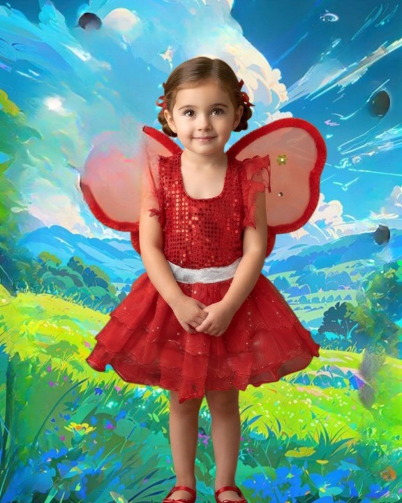 Disfraz Mariposita Rojo